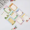 Kawaii Memo Pad 50シート/セットメッセージノート装飾的なかわいいメモ帳ノートチェックリスト文房具オフィス用品02231