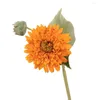 Fleurs décoratives bonne fleur artificielle Faux soie faux sans odeur réaliste à la recherche de tournesol décor de mariage