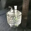 El vidrio de la botella de agua del cubo de agua de las cachimbas Bongs los accesorios, los tubos que fuman de cristal coloridos mini multi-