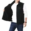 Gilets pour hommes solide coupe-vent décontracté chaud polaire manteau sans manches veste automne et hiver gilet mode Vetements 230320