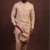 Fatos masculinos homens 2 peças outfit conjunto impresso negócios casual top calças terno estilo étnico verão dashiki vestidos festa casamento cavalheiro roupas 230320