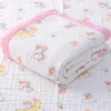 Couvertures Kangobaby #My Soft Life # Four Seasons 6 couches en mousseline de coton bébé Swaddle Blanket born Quilt Serviette de bain pour bébé 230320