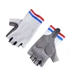 Luvas de ciclismo Luvas de ciclismo Pro Aero Mulheres equipes leves meio dedo dedo anti deslize de bicicleta de estrada à prova de choque Guantes Ciclismo 230317