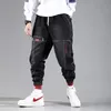 Herrbyxor streetwear hip hop last jeans elastiska Harun Pants joggar höst och vinter 230317