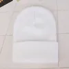 Berets DIY вышивка название буквы цифровой вязаной шляп Custom Logo Casual Tide Solid Hip Hop Cap для взрослых Capberets