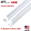 LEDチューブ4フィート8フィートライトVshaped Integrated Tube Light Fixtures 120W 4 Row LEDS SMD2835 100LM/Wドロップ配信照明BBS DHU0Y