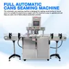 ZONESUN Automatic Round Bottle Canning Machine Fruit Aluminum Tin Cans Screw Plugging Tinplate Cover Sealing Capping Machine