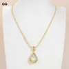 Pendant Necklaces GuaiGuai Jewelry 17'' 18x26MM Natural White Keshi Baroque Pearl Necklace For Women