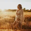 Abiti di maternità Pauli di lusso Boho per Shoot Poudoir Outfit Baby Shower Gift Oro Gravidancy Abito 230320 230320