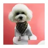 Abbigliamento per cani Triangar Bandane Fasciatura Lettere classiche Stampa Designer Fashion Brand Collare regolabile Fazzoletto da collo Asciugamano saliva per animali Ne Dhf5R