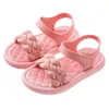 Sandali estivi per ragazze Net Celebrity Princess Shoes Little Student Open Toe antiscivolo Beach 230317