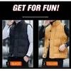 Men's Vests BROWON Brand Winter Coats Clothing 2023 Thickened Autumn Solid Color Korean Fashion Casual Fleece for 230320