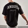 T-shirt da uomo Camicia per uomo Abbigliamento da palestra Fitness O Collo Marca Sciolto Hip Hop Streetwear T-shirt da uomo T-shirt casual oversize a maniche corte