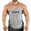 Men's Tank Tops Fitness Cloing Bodybuilding Shirt Men Top for Fitness Sleeveless Sweatshirt Gym Tshirts Suspenders Man Men's V Stringer Z0320