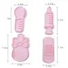 Baking Moulds 4pcs 3D Cookie Cutter Mould Baby Baptism Sugar Fondant Cake Mold Toys Biscuit Stamp Child Birthday Party Decor Tools