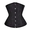 Bustiers Corsets Jacquard Floral Auterwear Bust Spiral Steel XL 6xlウエストスリミングベルト