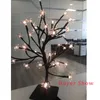 Lâmpadas de mesa LED LED LUDER INTERIOR Lâmpada Cherry Blossom Tree Night Light 24/48 LEDs decoração quente em casa branca em casa