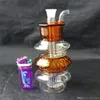 Hookahs Pagoda Hookah Glass Bongs Accessoires, Glazen rookpijpen kleurrijke mini-multi-colours hand