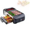 3in1 Electric BBQ Pan Grill Hot Pot 1800W Multifunction Home Portable Smokeless Nonstick Detachable Hot Pot Barbecue Plate