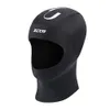 Simning CAPS Män kvinnor 5mm Neopren Diving Hood Stretch Wetsuit Hatt Vinter Varm huvudskydd Hjälm Undervattens Surf Surf Kajak 230320