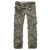 Męskie spodnie Wysokiej jakości casual luźne multi kieszeni długie spodnie wojskowe dla mężczyzn Camo Joggers plus size 2840 230320