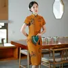 Ubranie etniczne kobiety orientale eleganckie cheongsam szczupły vintage impreza qipao chińska tradycyjna sukienka dobra jakość sukienki wieczorowe Chiny