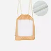 NEW Sublimation Blank Drawstring Bags Tie Dye Sport Polyester Colorful Shop Bag Travel Backpack Shoe Pocket Women Child Storage