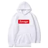 Hoodies masculinos moletons masculinos Savage Parody No Heart X Mode Slaughter Gang Moletom de manga comprida com capuz Japonês Streetwear Hip Hop Hoody Dhuoy