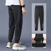 Männer Hosen Sport Hosen Für Männer Jogger Mode Hosen Männliche Kleidung Eis Seide Atmungsaktive Streetwear Hosen Elastische Jogginghose 230320