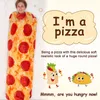 Coperte Coperta per pizza Novità Realistica Coperta per pizza per bambini Coperta morbida per pizza ai peperoni per adulti Regali divertenti per ragazzi adolescenti 230320