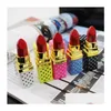 Lighters Lighter Lipstick Shaped Butane Cigarette Inflatable No Gas Flame Lady 5 Colors For Smoking Pipes Kitchen Tools Drop Deliver Dhtaz