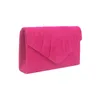 Evening Bag S Pleated Suede Wedding Ladies Party Prom Clutch Business Banket Handväska axelhand gåva 230317