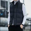 Men's Vests BROWON Brand Winter Coats Clothing 2023 Thickened Autumn Solid Color Korean Fashion Casual Fleece for 230320