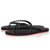 Christian Louboutin CL Shoes Com Caixa Designer Sandálias de Fundo Vermelho Chinelos de Borracha Fundo Grosso Sandália Loafers de Luxo para Mulheres Dos Homens Flip Flops Slippers