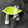 Hopahs t-mun potten glas bongs tillbehör glas rökrör färgglada mini multi-färg hand