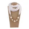 Vaste sieraden kralen hangers ketting sjaalhoofd sjaals vrouwen etnische katoenen linnen moslim hijab sjaals wraps foulard femme