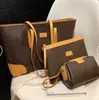 Luxuriöse Designer-Tragetaschen von Lvvs, Handtaschen, Umhängetasche, Umhängetasche, neue Damenmode, strukturiertes Leder, Schultertasche, 3-in-1-Set, große Kapazität, Tragetaschen, Fabrikverkauf