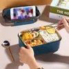 Set di stoviglie 2/3 griglie in acciaio inossidabile 304 Lunch Box termico Contenitore per alimenti da cucina Contenitore per Bento da esterno portatile da campeggio