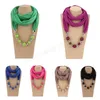 Vaste sieraden kralen hangers ketting sjaalhoofd sjaals vrouwen etnische katoenen linnen moslim hijab sjaals wraps foulard femme