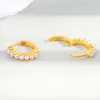 Orecchini a cerchio Huggie carino puntura dell'orecchio perla cartilagine per donne fibbia creativa semplice piccolo piercing trago gioielli pendientesHoop HoopHo