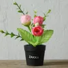 Fleurs décoratives plantes artificielles rurales Mini bonsaï faux en Pots décor plastique intérieur salon maison et jardin