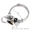 Bracelet cristal métal mignon dauphin arc noeud anneau manchette bracelets pour femmes doux bijoux filles fête cadeaux mode bracelets en gros 2023