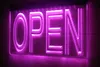 LS0004 Open LED Strip Lights Light Sign Night Signes personnalisés Conception gratuite Dropshipping Gravure 3D Vente en gros Décoration de la maison Boutique Bar Club