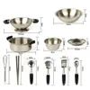 Tools Workshop 20pcs Children Kitchen Utensils Tableware Set Stainless Steel Fallresistance Pots Pans Cookware Pretend Play Toys 230320