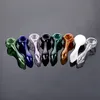 4 Inch Glass Smoking Pipes For Hookahs Water Glass Bongs Smoking Accessories Dab Oil Rigs Oil Burners Handful Mini Size Wholesale HSP01