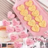 Bakvormen liefdesbrief hart stampje boogvormige koekjesvorm met snijder valentijnen trouwdag decoraties feest cake d2c4