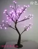 Dekoratif Çiçekler İç Mekan Dış Mekan 64 LED Kiraz Çiçeği Ağaç Işığı 70cm yükseklikte Artefic Nature Bagaj Tedavisi Reçine Base 3M