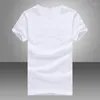 Hommes T-shirts Classique Hommes D'été Coton À Manches Courtes T-shirt Solide Blanc Noir Col En V Mince T-shirt Mâle Micro Stretch Tee Chemise Décontractée M-2XL