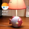 Bordslampor Cartoon Creative Fish Desk Lamp Children's Room Princess Girl's Bedroom Bedside Lovely Animal LED