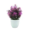 Fiori decorativi 1Pc Siepe artificiale Vaso per piante di bambù Bonsai Stage Giardino Decorazioni per feste di matrimonio Albero Ufficio in vaso De